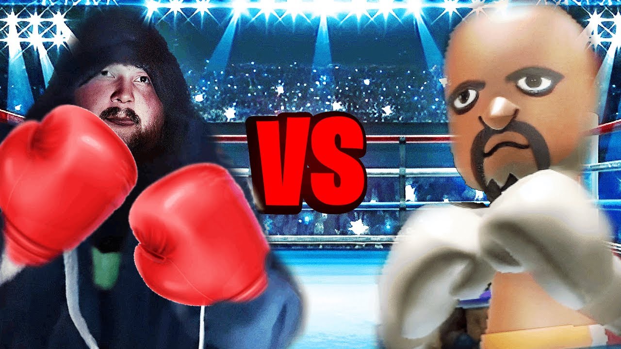 DEFEATING Matt in Wii Sports background