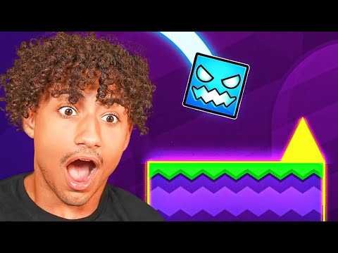 Playing Geometry Dash For The First Time background