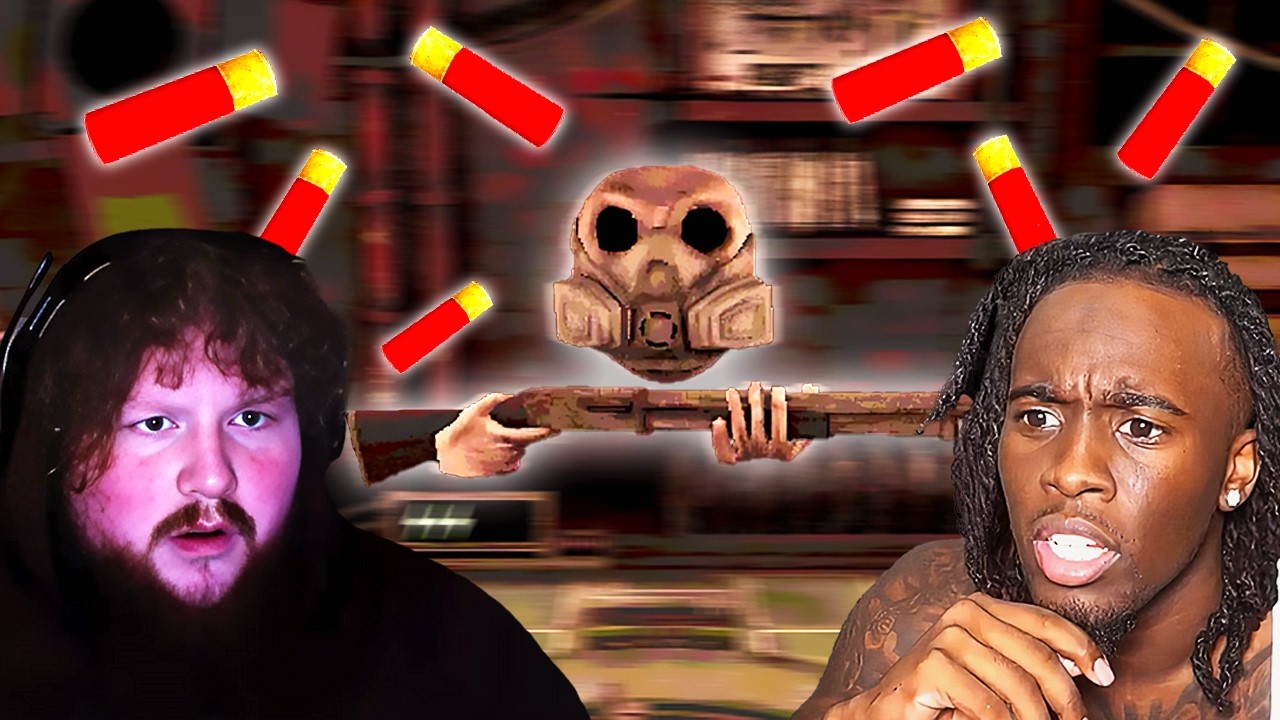 Caseoh & Kai Play Buckshot Roulette background