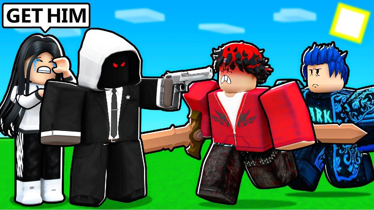 My GIRLFRIEND HIRED Me As A BODYGUARD.. (Roblox Bedwars) background