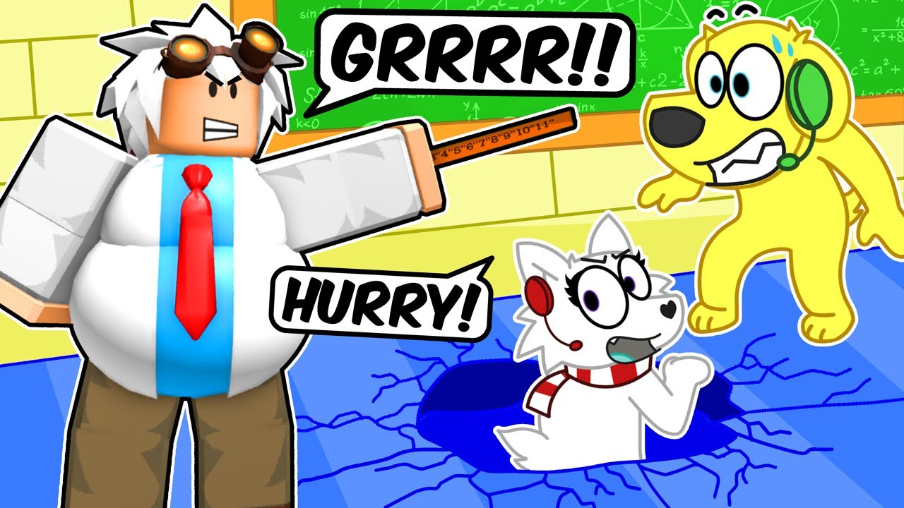 ESCAPE THE SCHOOL OBBY ON ROBLOX background