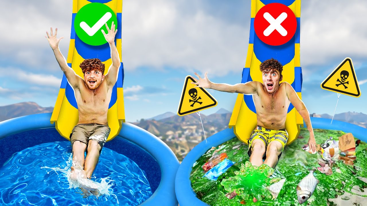 DON'T Pick The WRONG WATERSLIDE in GTA 5 RP! background
