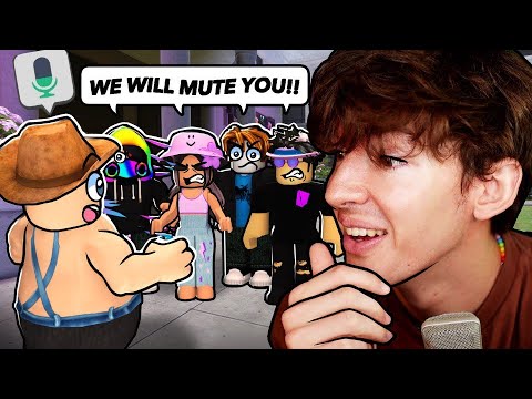 Being annoying in Roblox voice chat