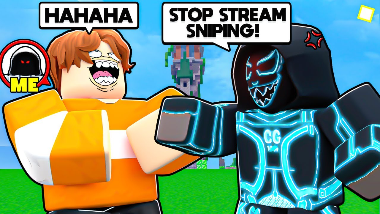 I Went UNDERCOVER And STREAM SNIPED My BROTHER.. (Roblox Bedwars) background
