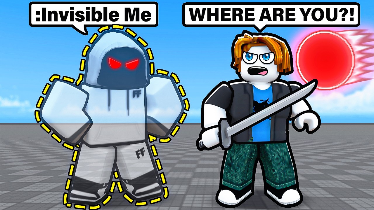 I Became INVISIBLE In Roblox Blade Ball backdrop