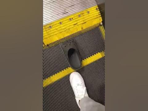 Cinderella lost her croc on Disneyland escalator.. background