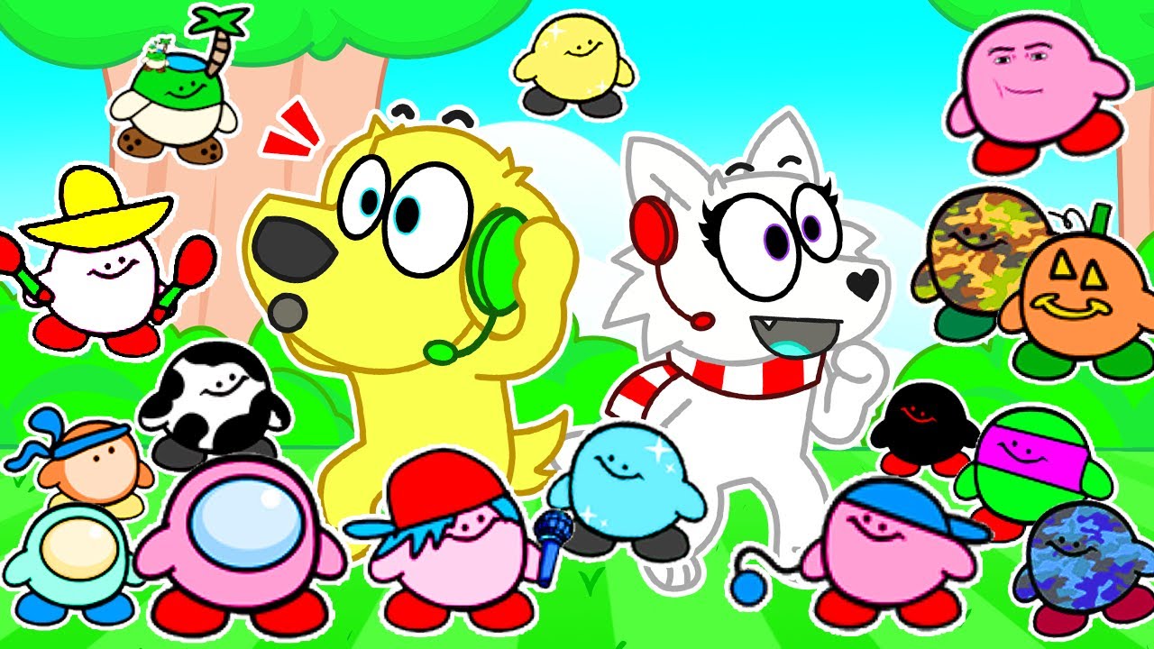 UNLOCKING OVER 100+ KIRBOS ON ROBLOX FIND THE KIRBOS!! background