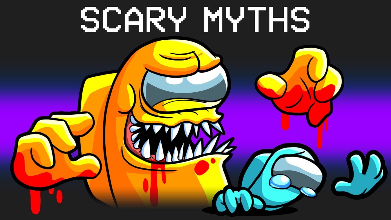 Busting 100 SCARY Myths in Among Us background