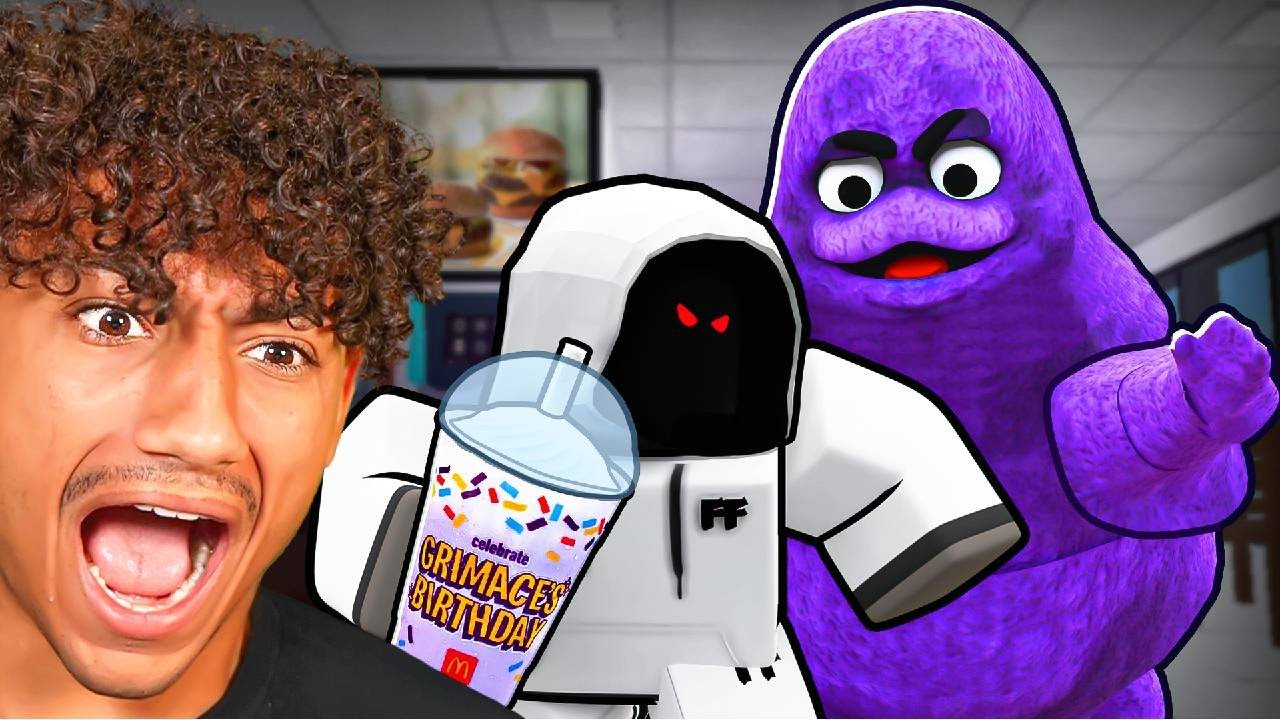 NEVER DRINK The GRIMACE SHAKE In Roblox!! background