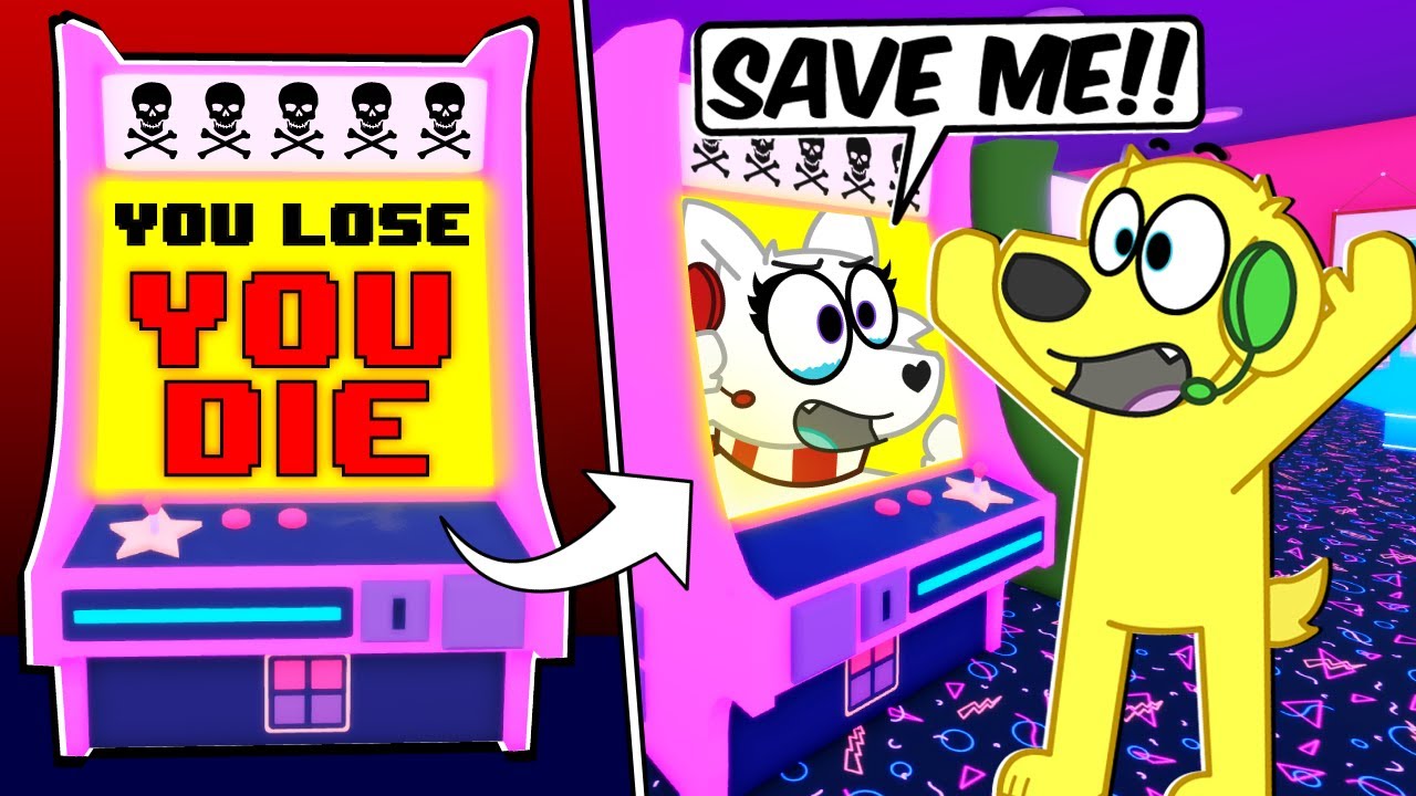 ARCADE NIGHT GOES WRONG! Roblox Arcade Night Story background