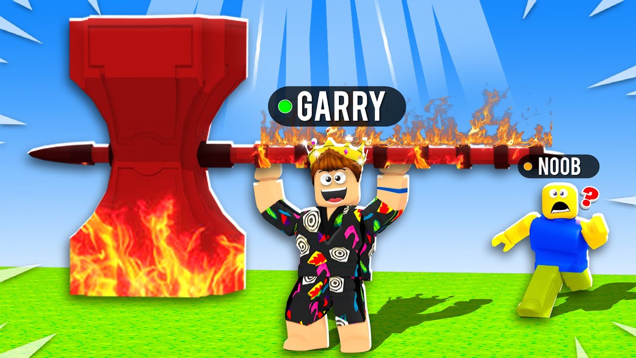 I Found The STRONGEST Hammer in Roblox! Hammer Simulator Part 1 background