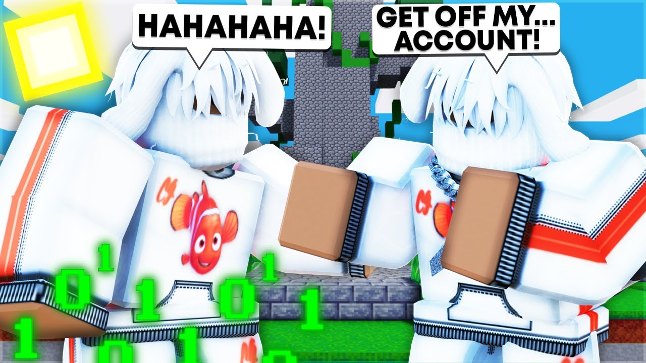 I LOGGED Into My BROTHERS Account While He Was RECORDING.. (Roblox Bedwars) background