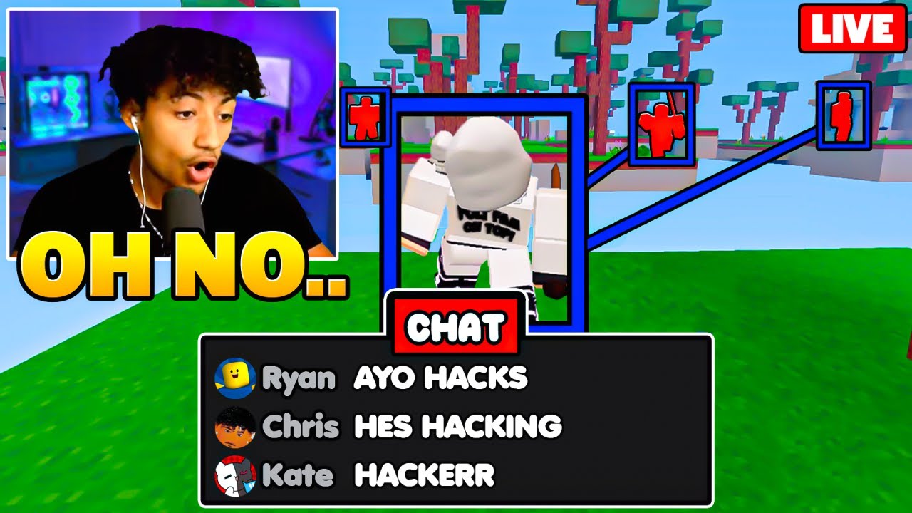 I TROLLED My ENTIRE LIVESTREAM.. (Roblox Bedwars) background