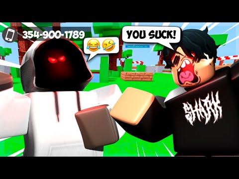 I Put My PHONE NUMBER In My Name.. (Roblox Bedwars) background
