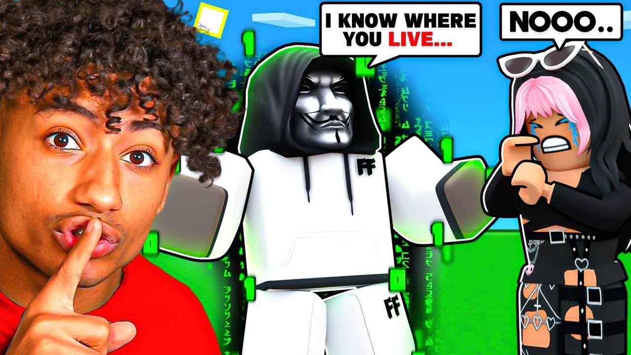 I TROLLED My LITTLE SISTER As A HACKER And She CRIED.. (Roblox Bedwars) backdrop
