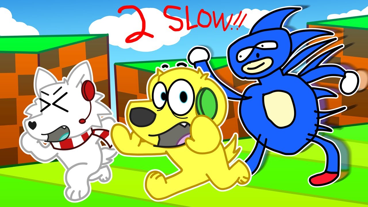 RUN FROM SANIC!! ROBLOX SANIC CHASE! background