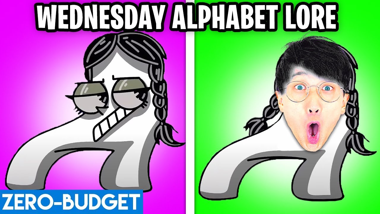 ALPHABET LORE WITH ZERO BUDGET?! (ACTION-PACKED ALPHABET LORE PARODY by LANKYBOX!) background