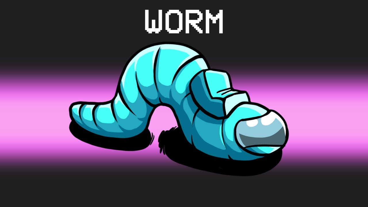 I’m a WORM in Among Us backdrop