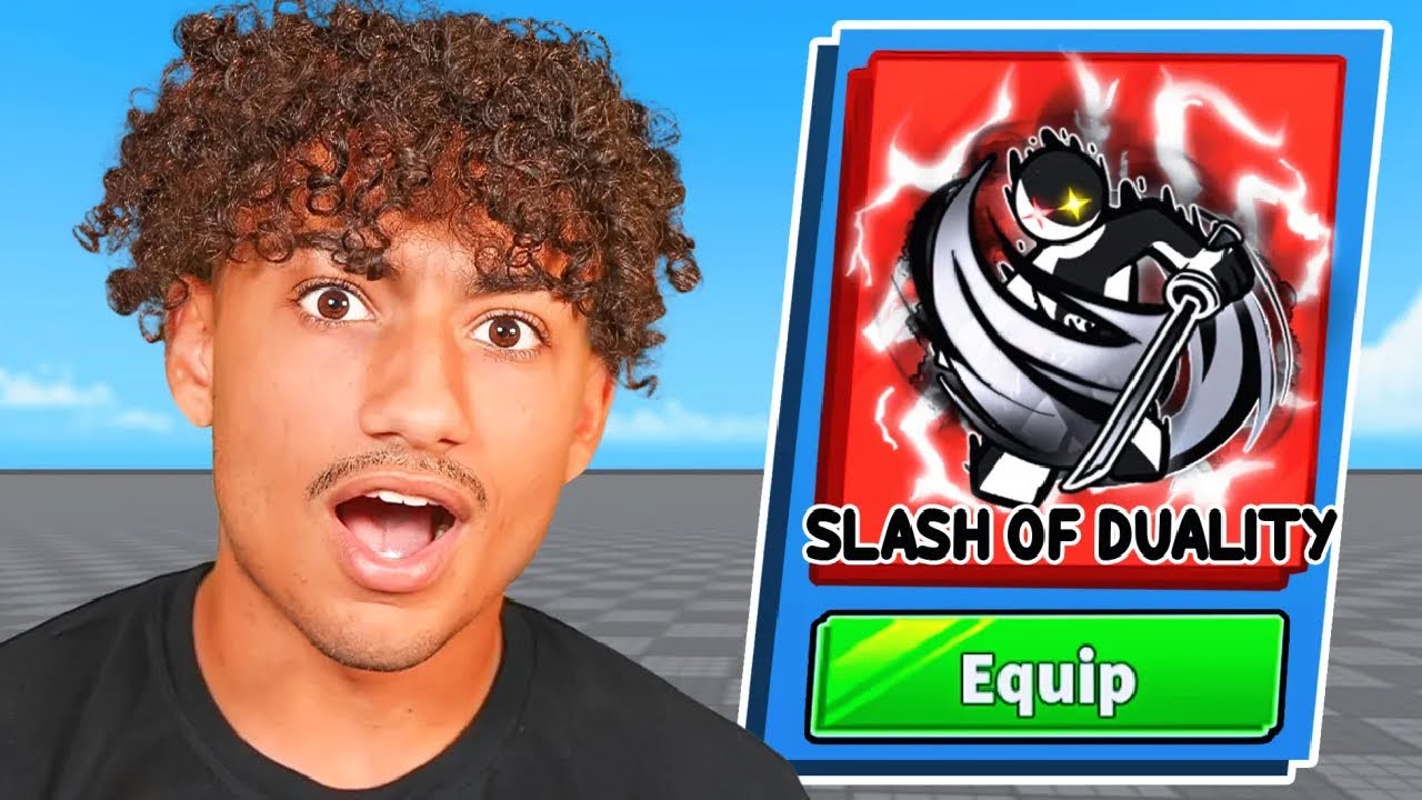 Spending $8,254,895 On The NEW SLASH OF DUALITY Ability.. (Roblox Blade Ball) background