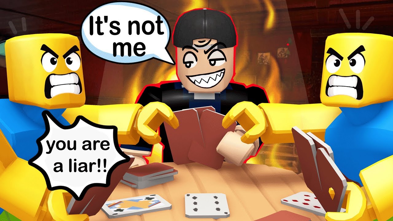 LYING To My friends in Liars Bar (Roblox) background