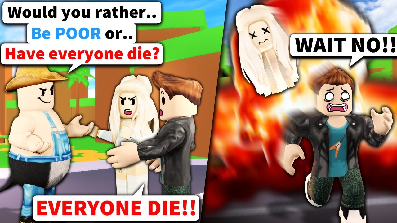 Roblox admin WOULD YOU RATHER... they didn't think it would come true background