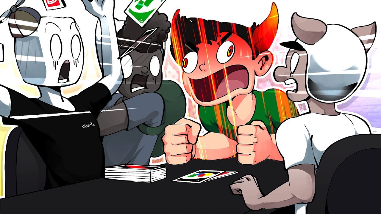 UNO but everyone just yells at each other (UNO Funny Moments) background