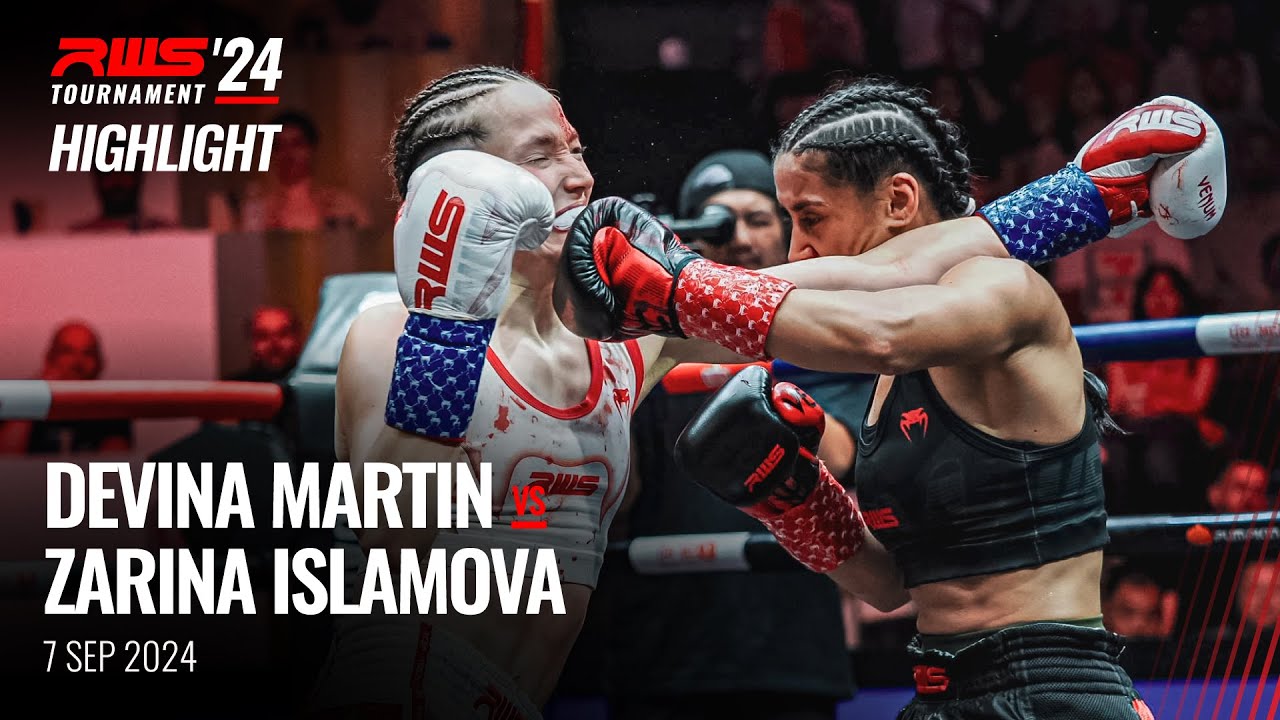 Highlight l Devina Martin Strongheart vs Zarina Islamova Sitsongpeenong I RWS background