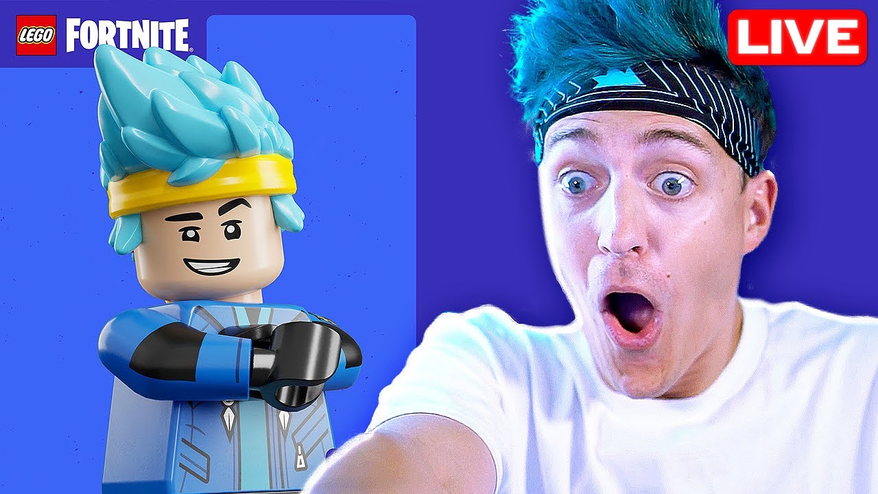My New Fortnite Lego Skin + New Merch - Chapter 5 - Live background