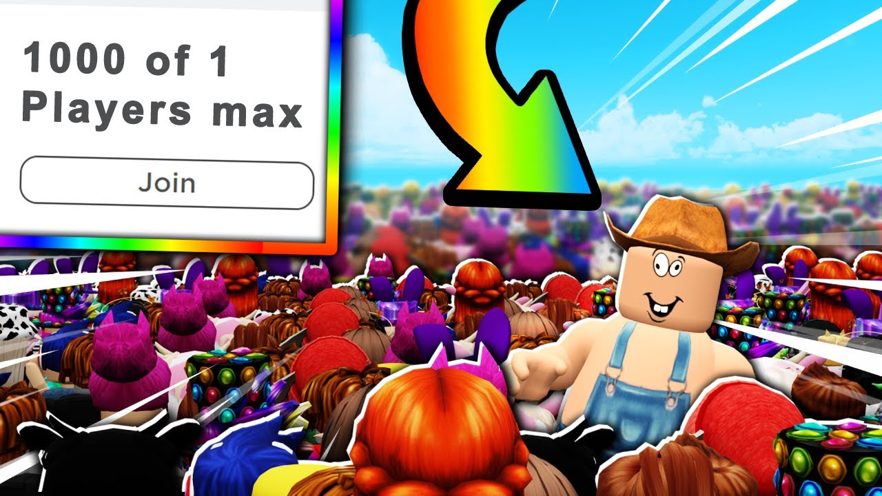 We put over 1,000 Roblox players in 1 server... backdrop