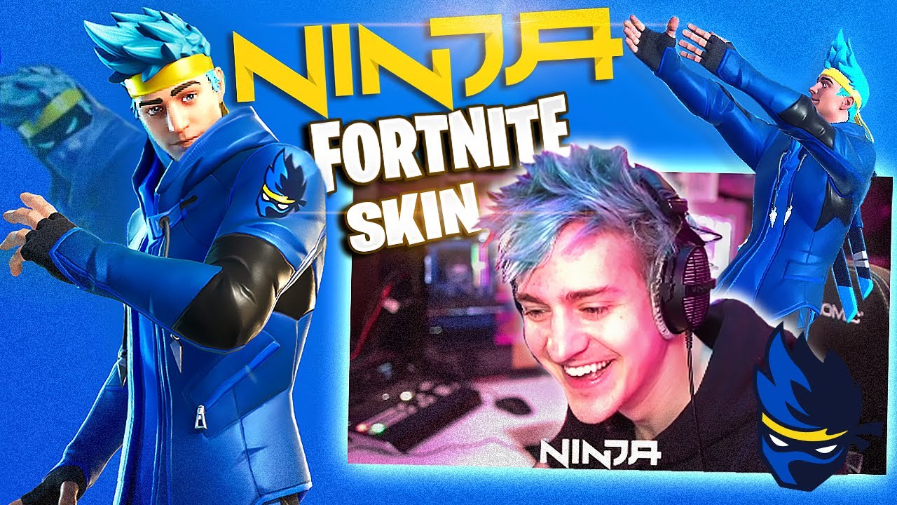 I HAVE A FORTNITE SKIN!!! #ninjaskin background