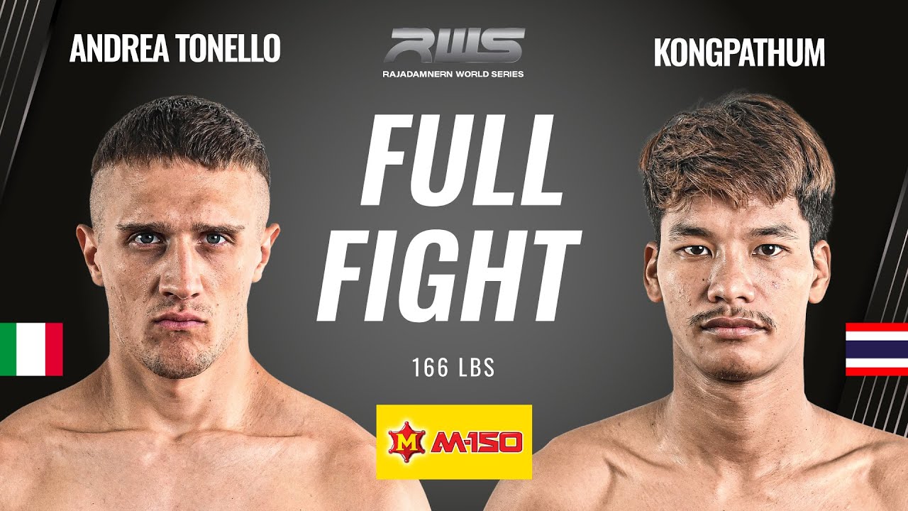 Full Fight l Andrea Tonello vs. Kongpathum l อันเดรีย โทเนโล vs. ก้องปทุม l RWS background