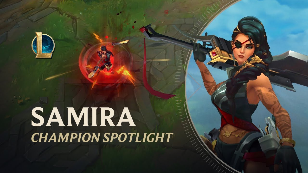 Samira Champion Spotlight | Gameplay - League of Legends background