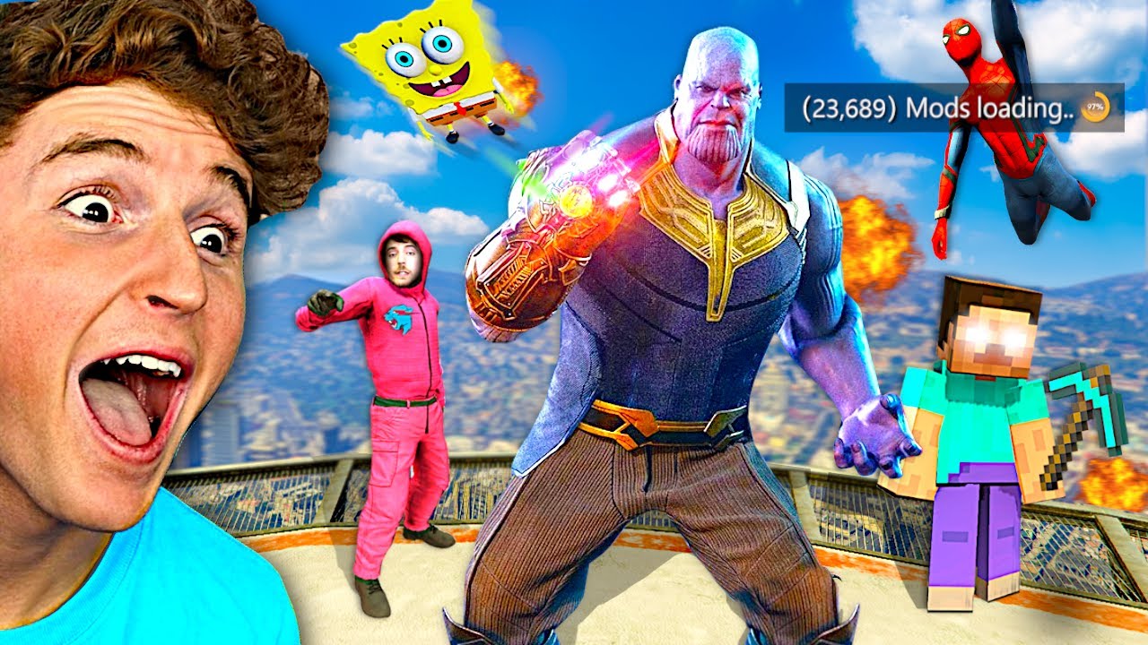 i downloaded every mod in GTA 5.. backdrop