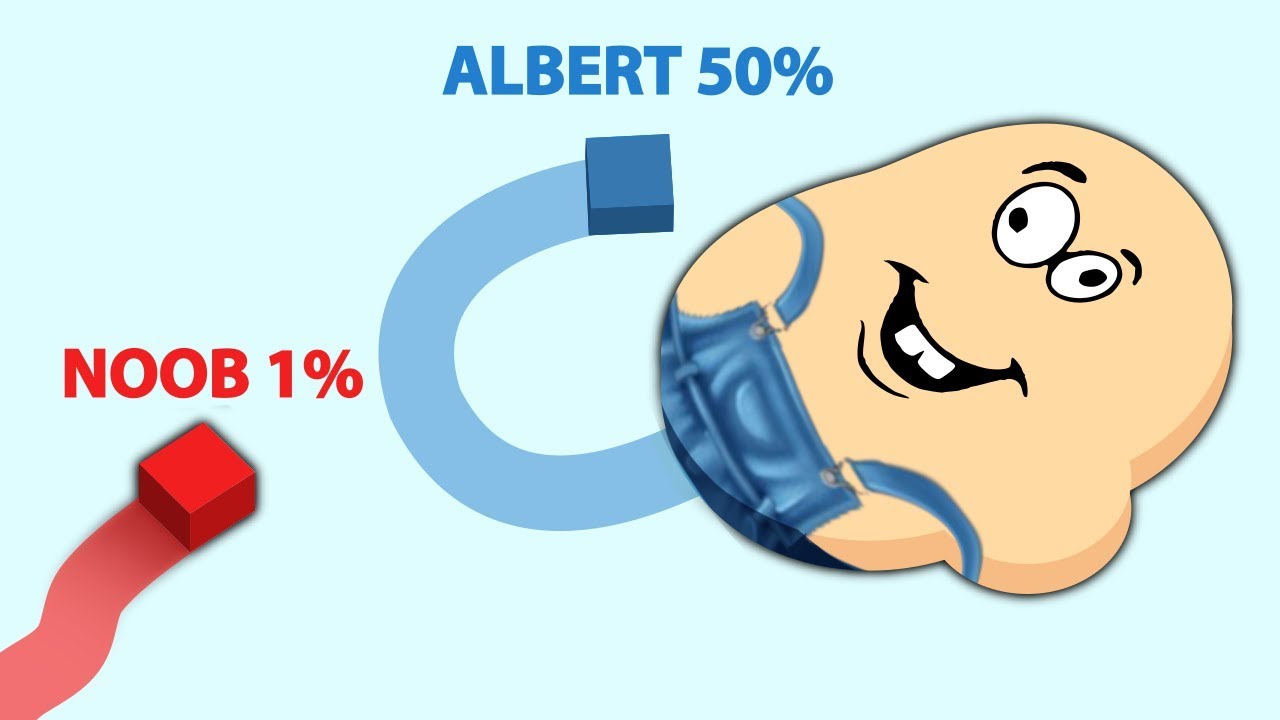 Albert plays PAPER.IO background