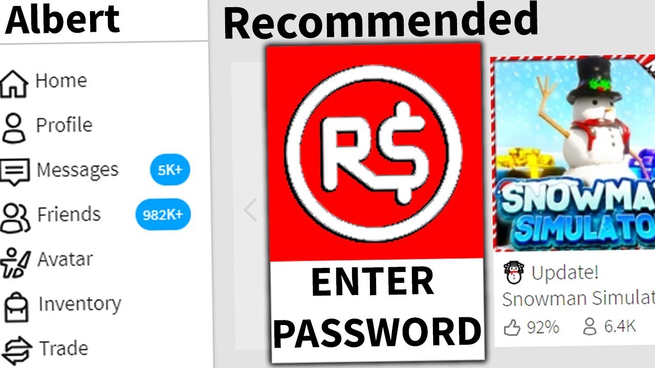 Roblox actually TOLD ME to play a PASSWORD SCAM GAME... background