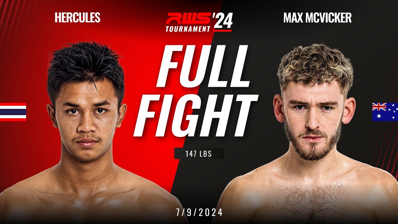Full Fight l Hercules Wan Kong Ohm MBK vs Max McVicker MuayU I RWS background