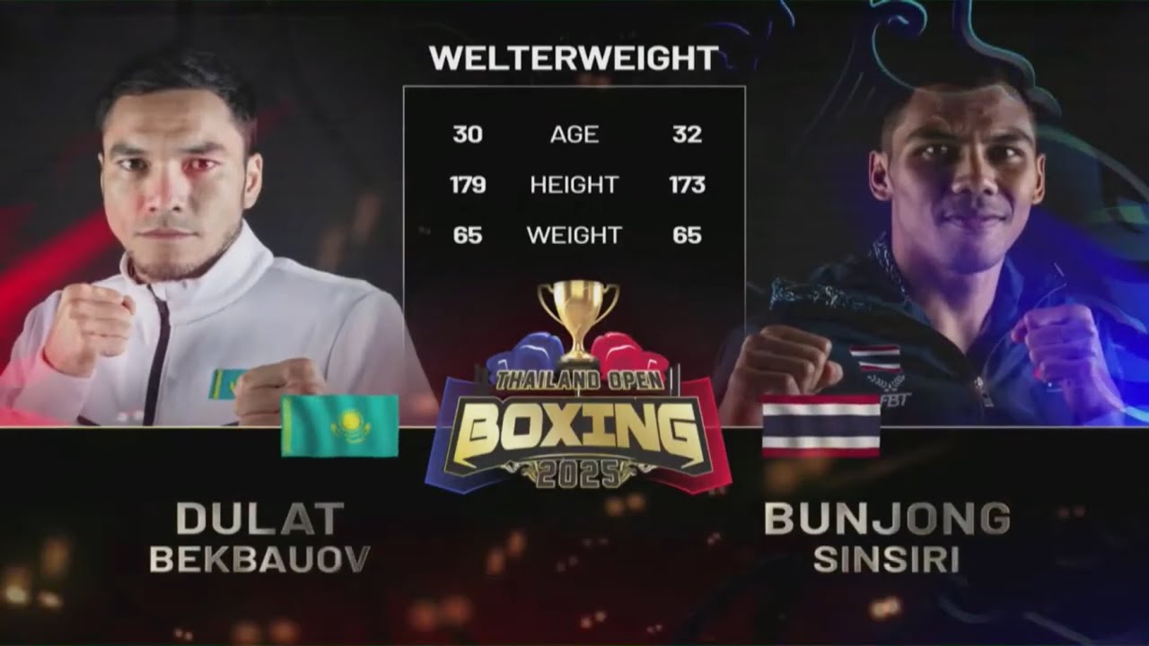 Dulat Bekbauov (KAZ) vs. Bunjong Sinsiri (THA) Thailand Open 2025 SF's (65kg)