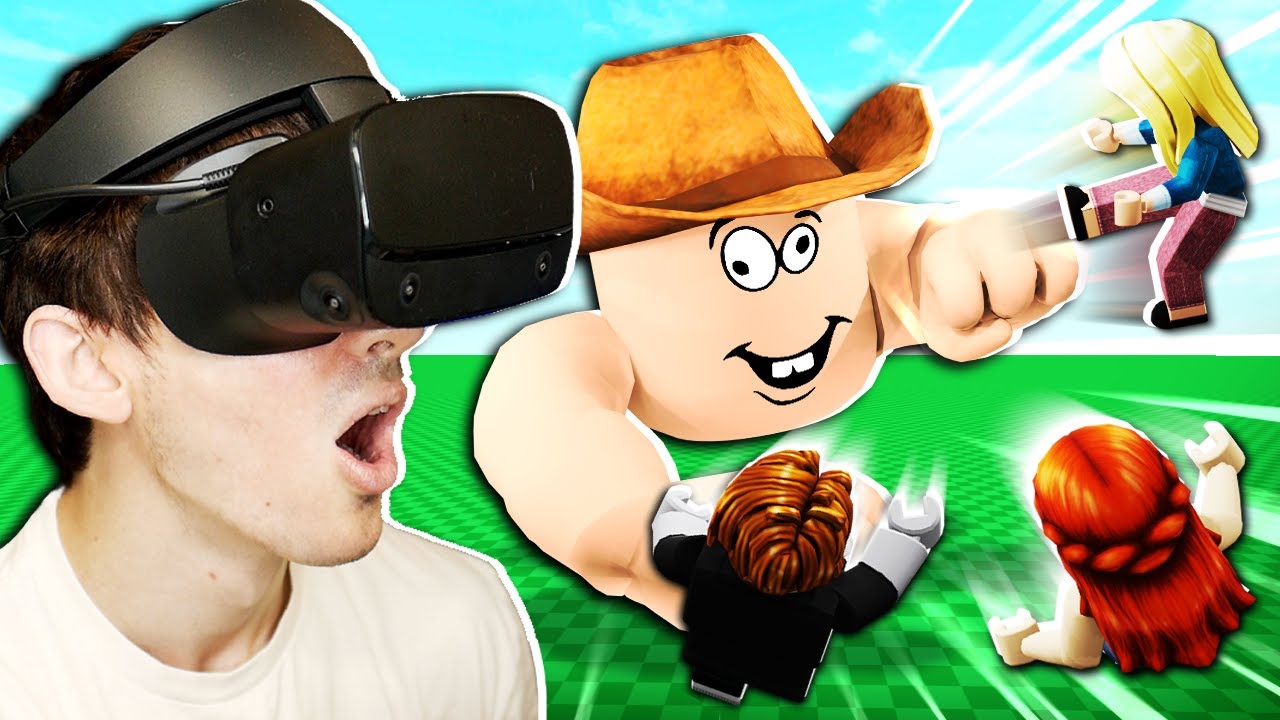 I played ROBLOX in VR background