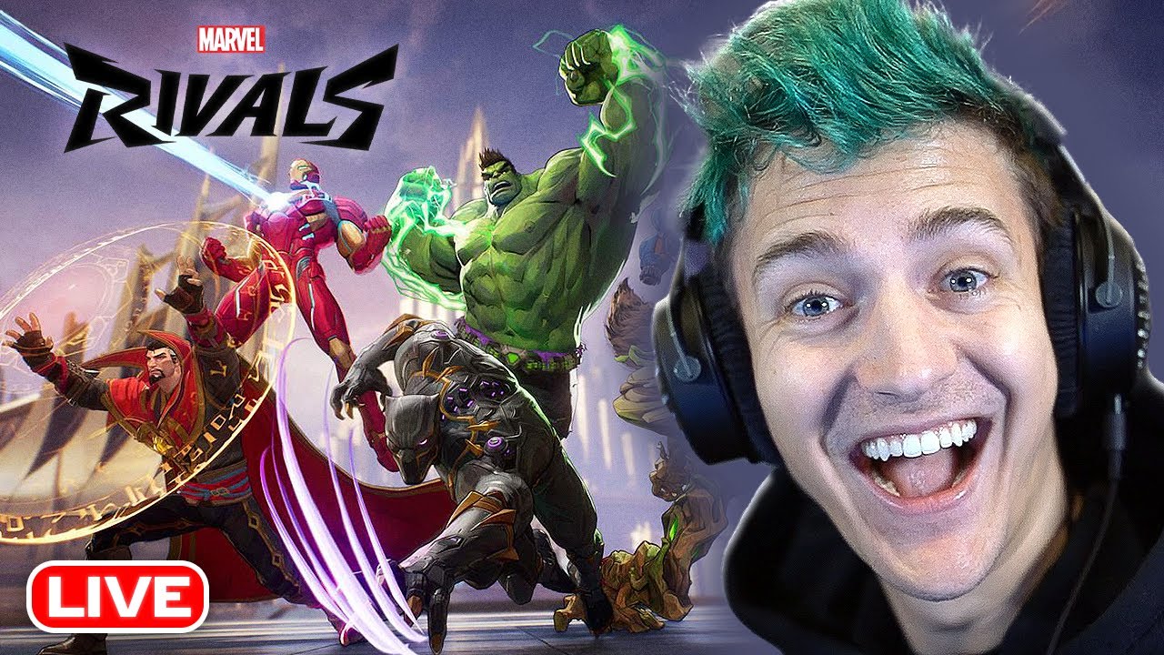 ๐ด Ninja First Stream in 2025 Marvel Rivals - Live background