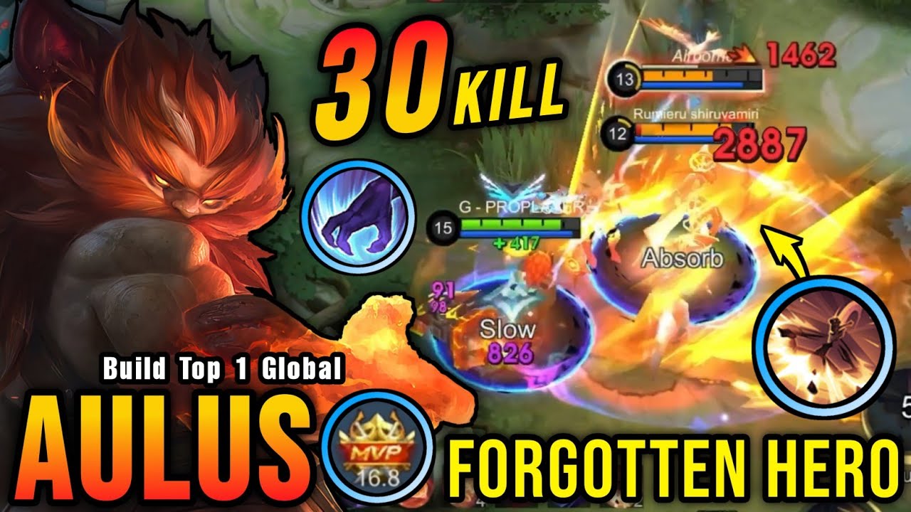 30 Kills!! Powerful Jungler Aulus The Forgotten Hero!! - Build Top 1 Global Aulus ~ MLBB background