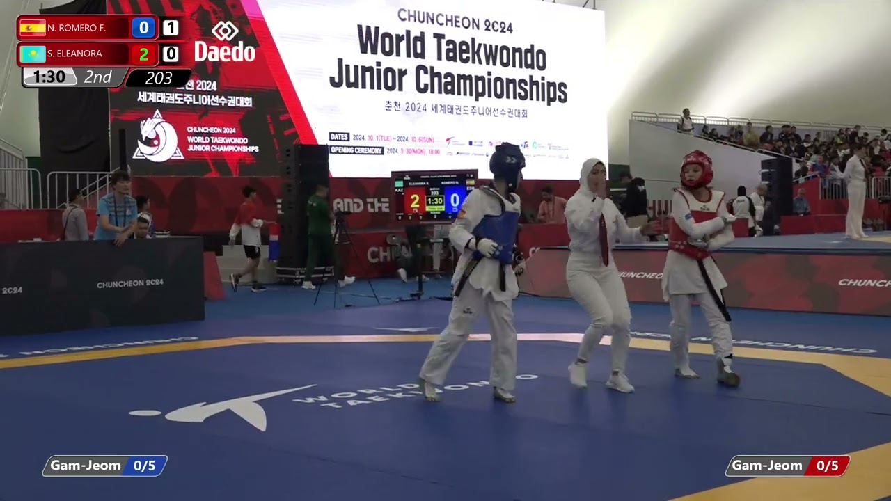 203 Round of 64 Women 52kg ESP N ROMERO F KAZ S ELEANORA