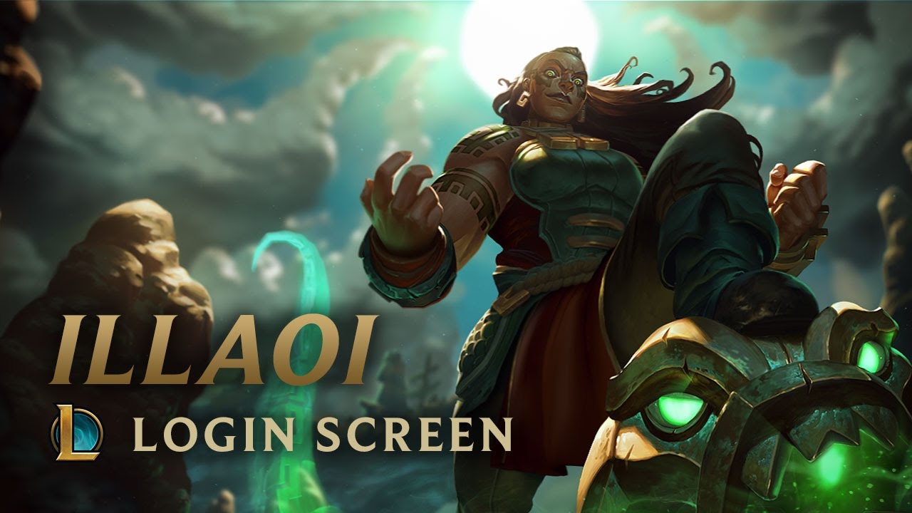 Illaoi, the Kraken Priestess | Login Screen - League of Legends background