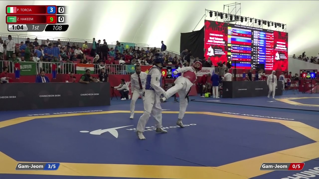 108 Round of 64 Men 63kg ITA TORCIA Pierpaolo KSA HAKEEM Zaid