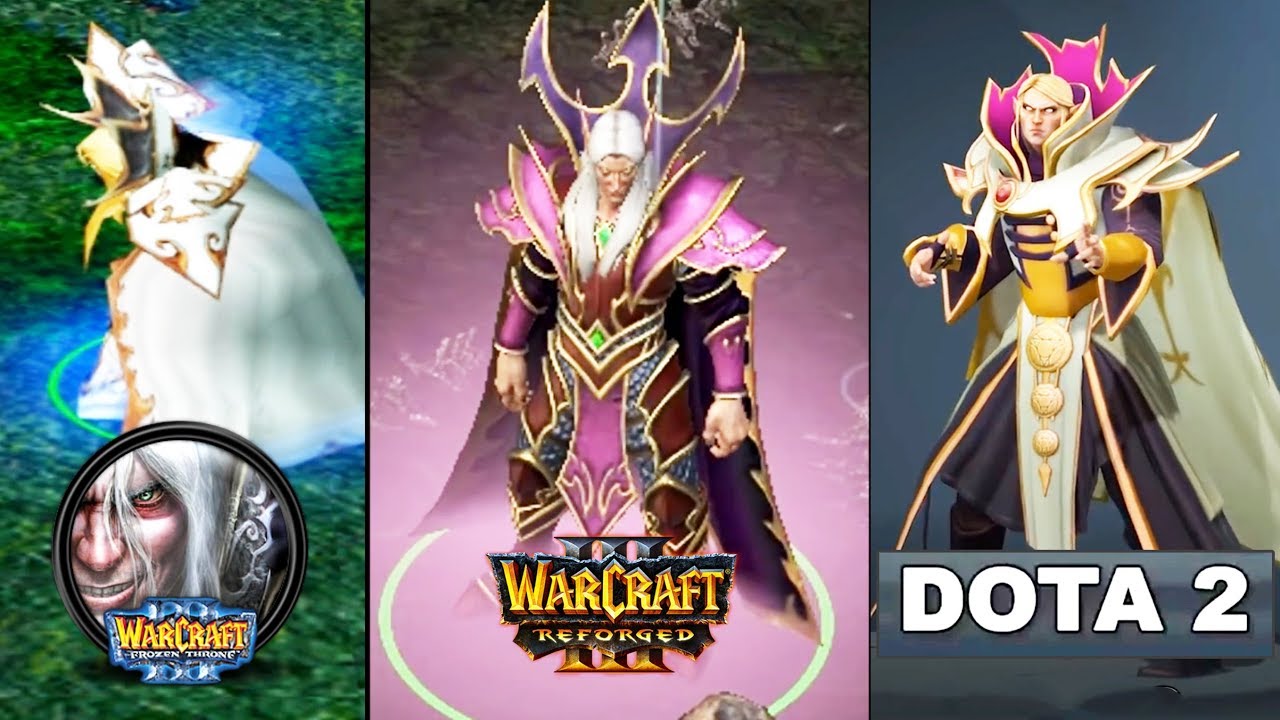 Dota 1 VS Dota 2 VS WarCraft 3 Reforged! background