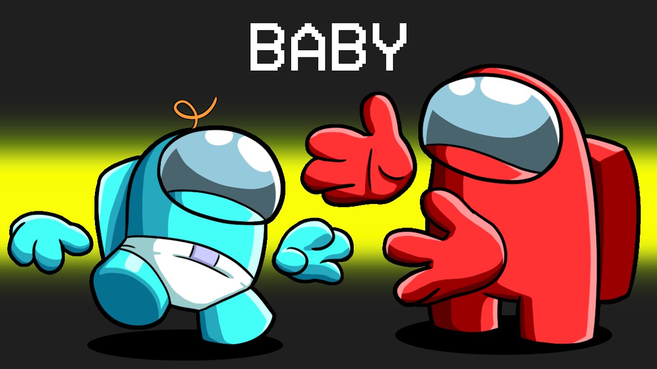I'm a Baby in Among Us background