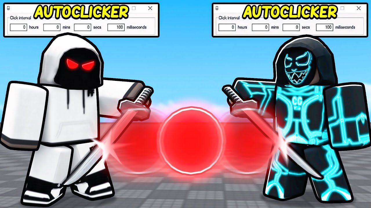 AUTOCLICKER Vs AUTOCLICKER In Roblox Blade Ball.. background