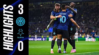 LAUTARO X2 β DUMFRIES: A COMEBACK IN STYLE π€© | INTER 3-0 SLAVIA PRAGUE | UCL 25/26 HIGHLIGHTS β«π΅