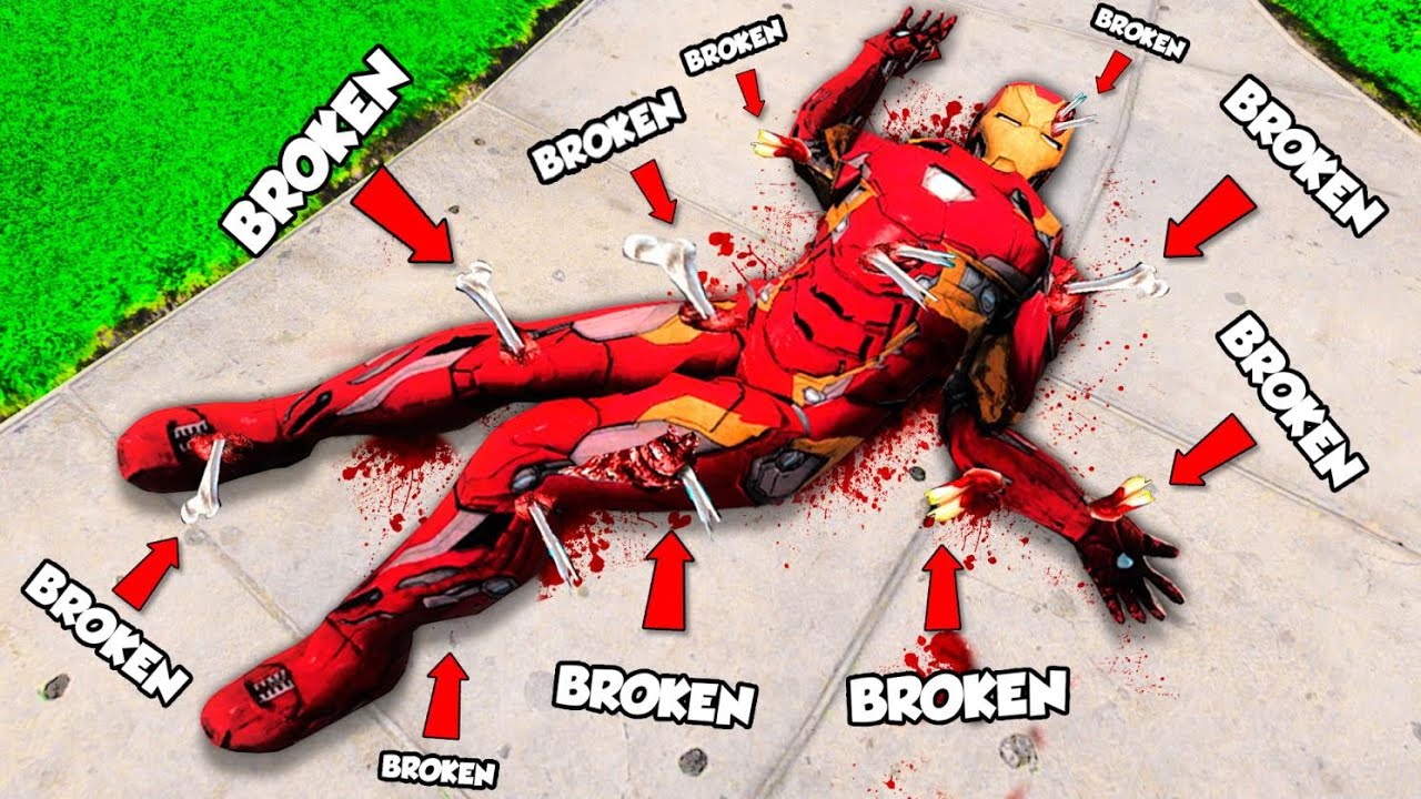 Breaking EVERY BONE As IRON MAN In GTA 5! (Mods) background