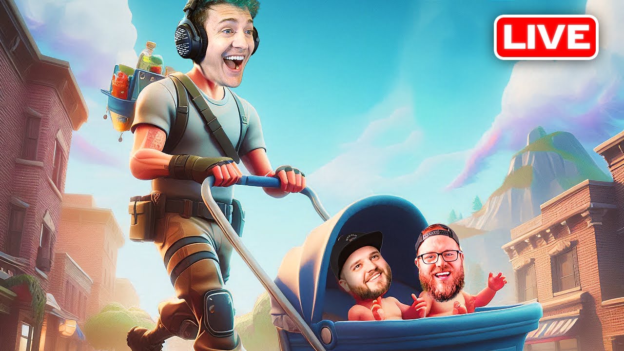 Carrying My Brother and Legion in Fortnite đŽ Live