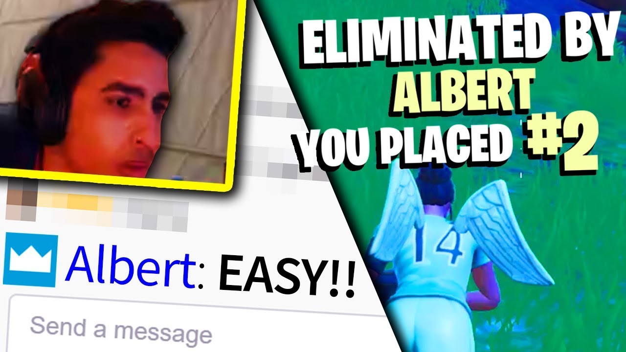 We killed a Fortnite Streamer and ACTED TOXIC IN HIS CHAT background